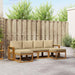Set de canapele de exterior 6 pcs Natural și Bej Lemn compozit - WALTI WALTI