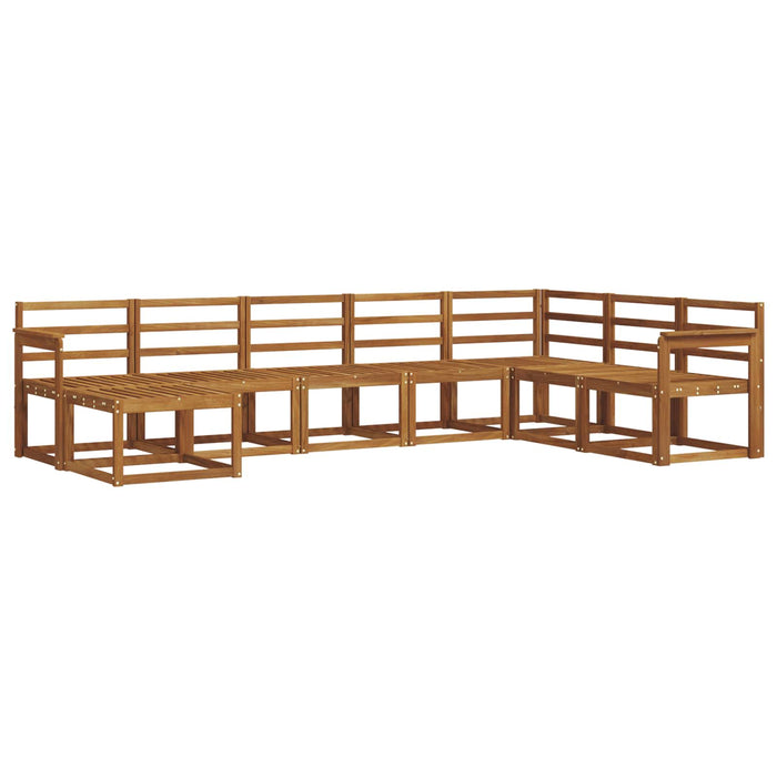 Set de canapele de exterior 8 pcs natural Lemn Solid de Acacia WALTI