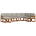 Set de canapele de exterior 8 pcs Gri natural și deschis - WALTI WALTI
