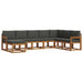 Set de canapele de exterior cu pernă 8 pcs Natural și Antracit - WALTI WALTI