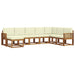Set de canapele de exterior cu pernă 8 pcs Natural și Crem - WALTI WALTI