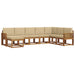 Set de canapele de exterior cu pernă 8 pcs Natural și Bej - WALTI WALTI