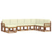 Set de canapele de exterior cu pernă 8 pcs Natural și Crem - WALTI WALTI