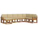 Set de canapele de exterior cu pernă 8 pcs Natural și Bej - WALTI WALTI