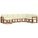 Set de canapele de exterior cu pernă 8 pcs Natural și Crem - WALTI WALTI