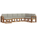 Set de canapele de exterior 8 pcs Gri natural și deschis - WALTI WALTI
