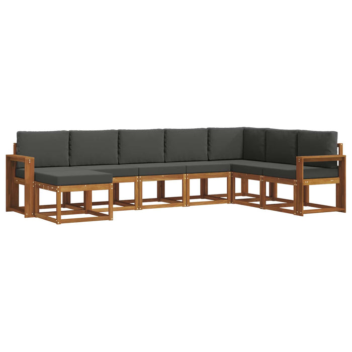 Set de canapele de exterior cu pernă 8 pcs Natural și Antracit - WALTI WALTI