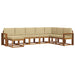 Set de canapele de exterior cu pernă 8 pcs Natural și Bej - WALTI WALTI