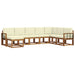 Set de canapele de exterior cu pernă 8 pcs Natural și Crem - WALTI WALTI