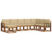 Set de canapele de exterior cu pernă 8 pcs Natural și Bej - WALTI WALTI