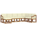 Set de canapele de exterior cu pernă 8 pcs Natural și Crem - WALTI WALTI