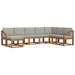 Set de canapele de exterior 8 pcs Gri natural și deschis - WALTI WALTI