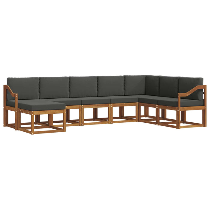 Set de canapele de exterior cu pernă 8 pcs Natural și Antracit - WALTI WALTI