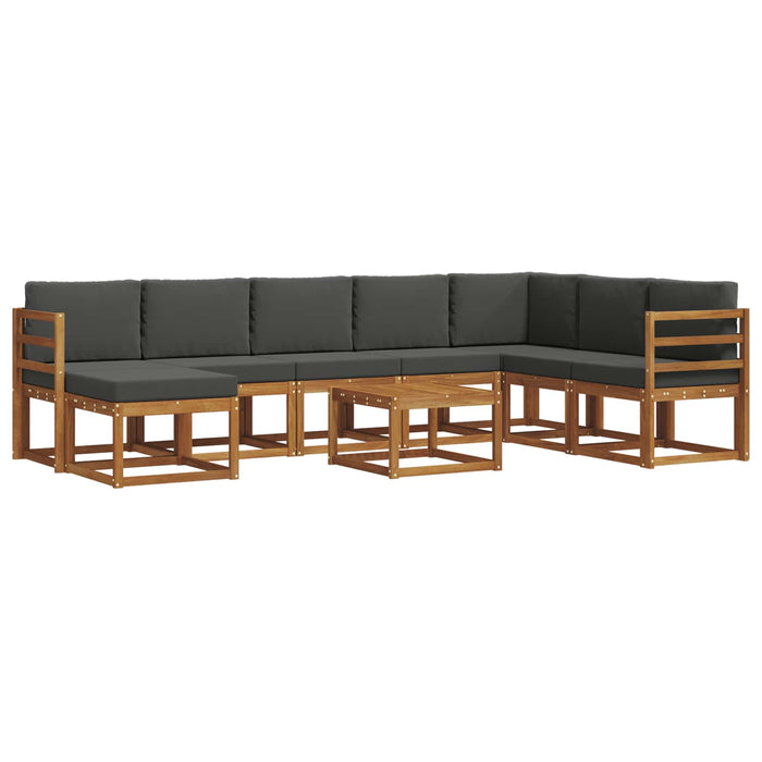 Set de canapele de exterior cu pernă 9 pcs Natural și Antracit - WALTI WALTI