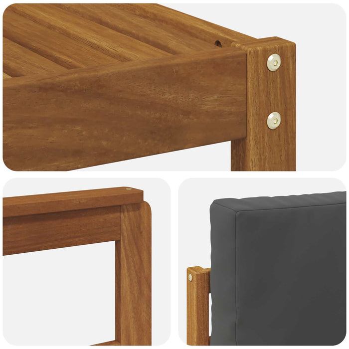 Set de canapele de exterior cu pernă 9 pcs Natural și Antracit - WALTI WALTI