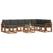 Set de canapele de exterior cu pernă 9 pcs Natural și Antracit - WALTI WALTI