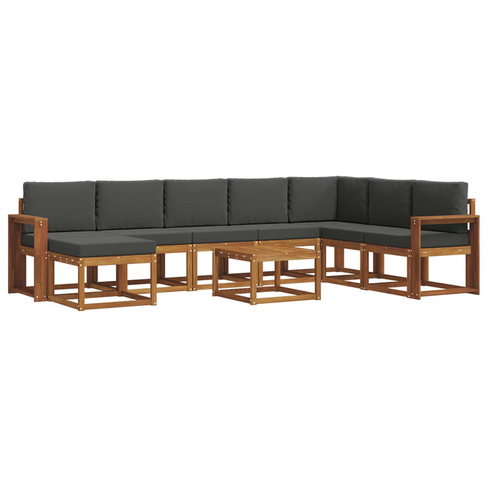 Set de canapele de exterior cu pernă 9 pcs Natural și Antracit - WALTI WALTI