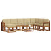 Set de canapele de exterior cu pernă 9 pcs Natural și Bej - WALTI WALTI