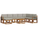 Set de canapele de exterior 9 pcs Gri natural și deschis - WALTI WALTI