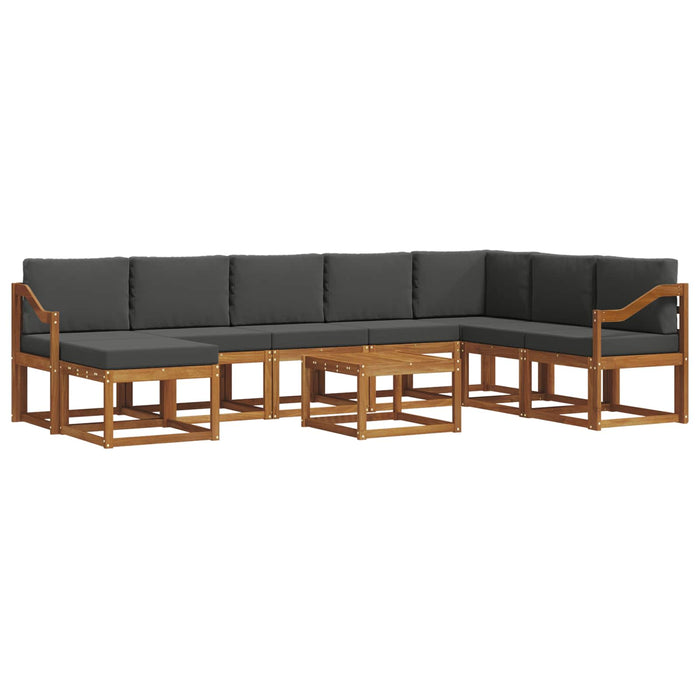 Set de canapele de exterior cu pernă 9 pcs Natural și Antracit - WALTI WALTI