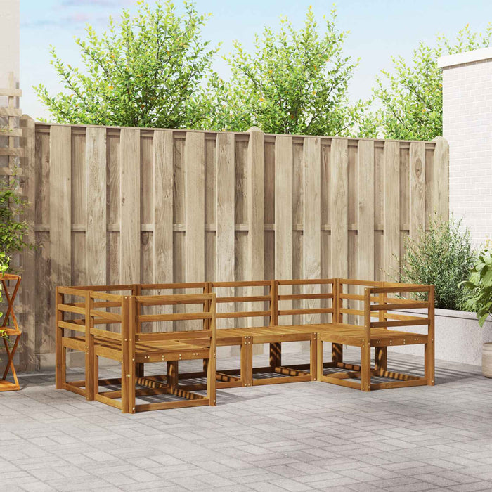 Set de canapele de exterior 6 pcs natural Lemn Solid de Acacia - WALTI WALTI