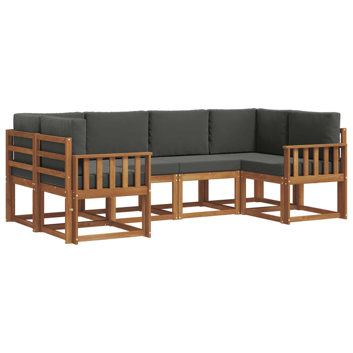 Set de canapele de exterior cu pernă 6 pcs Natural și Antracit - WALTI WALTI