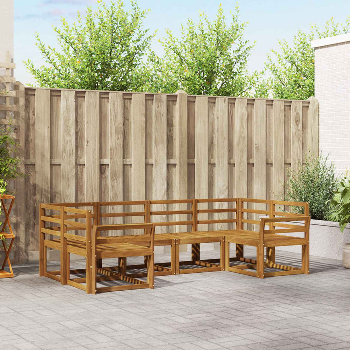 Set de canapele de exterior 6 pcs natural Lemn Solid de Acacia - WALTI WALTI