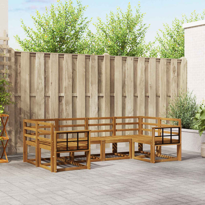 Set de canapele de exterior 6 pcs natural Lemn Solid de Acacia - WALTI WALTI