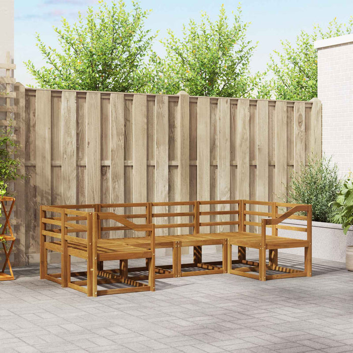 Set de canapele de exterior 6 pcs natural Lemn Solid de Acacia - WALTI WALTI