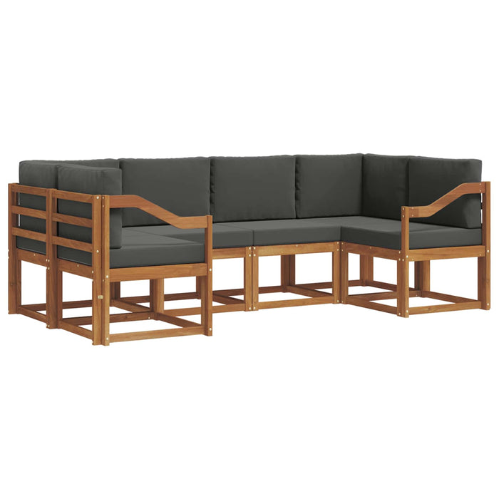 Set de canapele de exterior cu pernă 6 pcs Natural și Antracit - WALTI WALTI