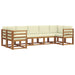 Set de canapele de exterior cu pernă 7 pcs Natural și Crem - WALTI WALTI