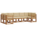 Set de canapele de exterior cu pernă 7 pcs Natural și Bej - WALTI WALTI
