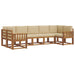 Set de canapele de exterior cu pernă 7 pcs Natural și Bej - WALTI WALTI