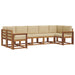 Set de canapele de exterior cu pernă 7 pcs Natural și Bej - WALTI WALTI