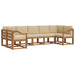 Set de canapele de exterior cu pernă 7 pcs Natural și Bej - WALTI WALTI