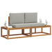 Set de canapele de exterior cu pernă 2 pcs natural - WALTI WALTI