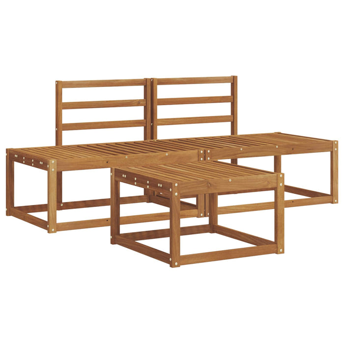Set de canapele de exterior 3 pcs natural Lemn Solid de Acacia - WALTI WALTI