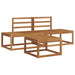 Set de canapele de exterior 3 pcs natural Lemn Solid de Acacia - WALTI WALTI