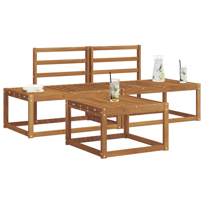 Set de canapele de exterior 3 pcs natural Lemn Solid de Acacia - WALTI WALTI