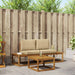 Set de canapele de exterior cu pernă 3 pcs natural - WALTI WALTI