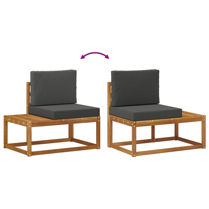 Set de canapele de exterior 4 Bucată Natural și Antracit - WALTI WALTI