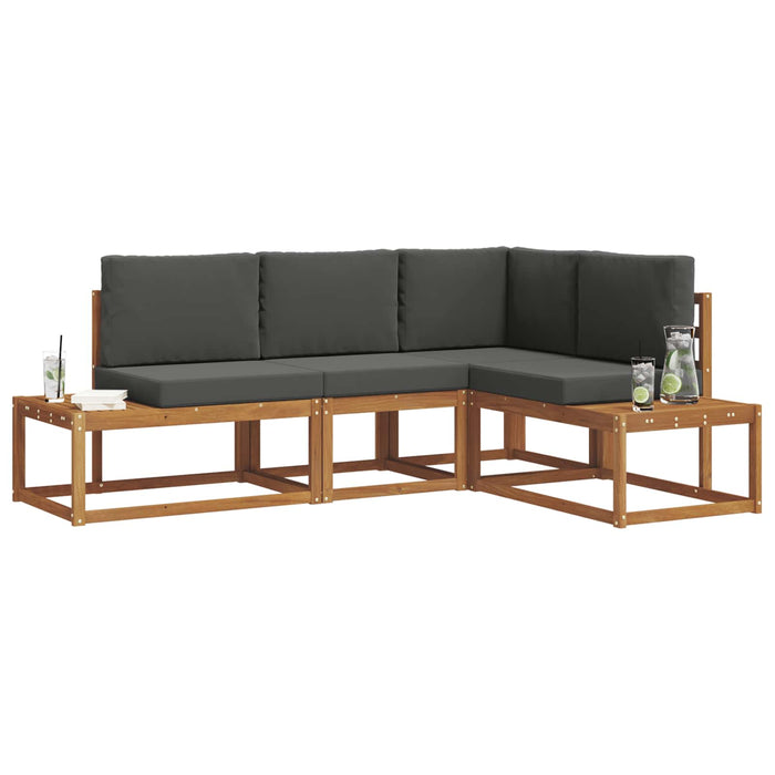 Set de canapele de exterior 4 Bucată Natural și Antracit - WALTI WALTI