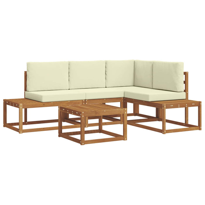 Set de canapea cu pernă 5 Bucată Natural și Crem - WALTI WALTI