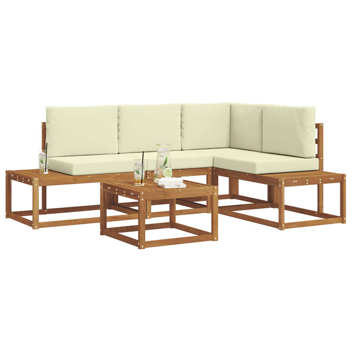 Set de canapea cu pernă 5 Bucată Natural și Crem - WALTI WALTI