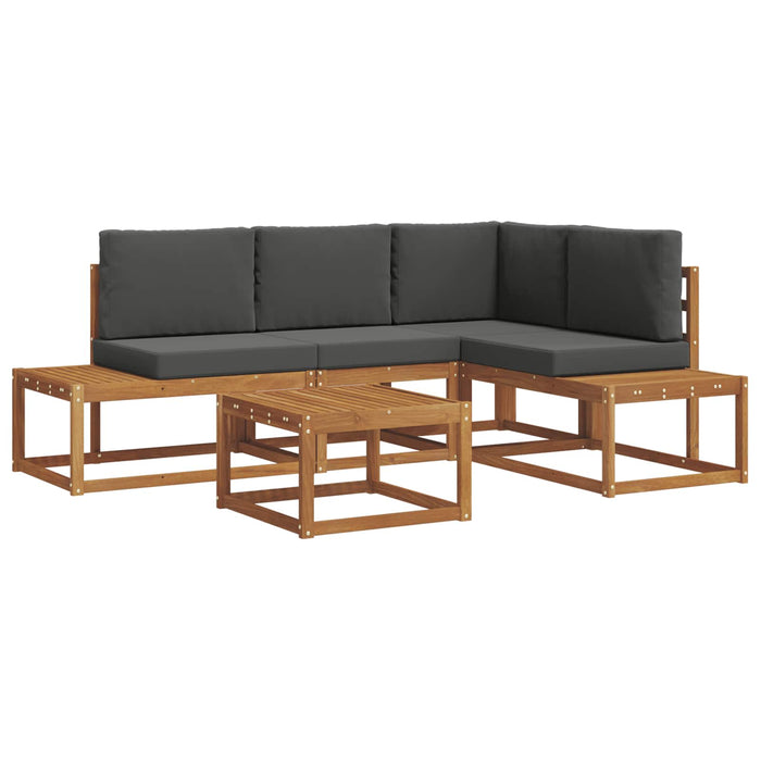 Set de canapea cu pernă 5 Bucată Natural și Antracit - WALTI WALTI