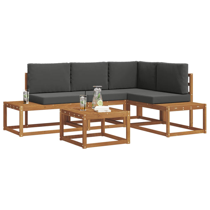 Set de canapea cu pernă 5 Bucată Natural și Antracit - WALTI WALTI
