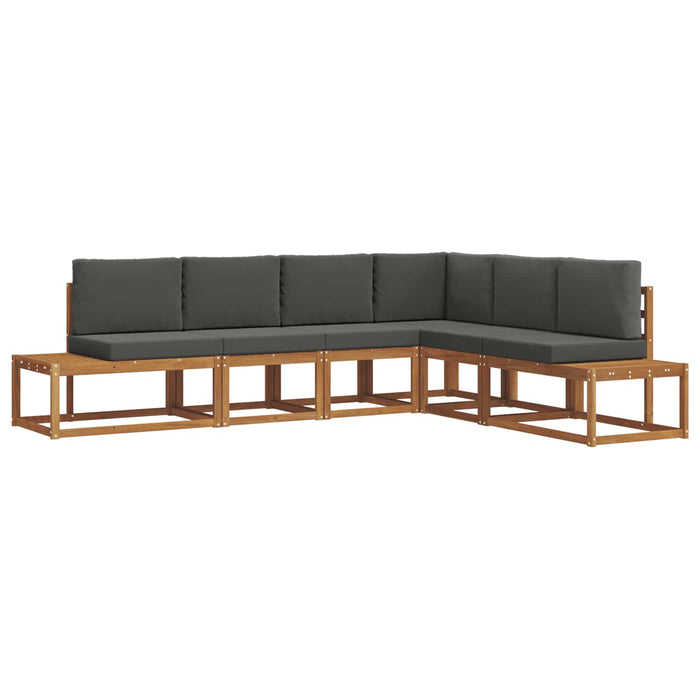Set de canapele de exterior 6 Bucată Natural și Antracit - WALTI WALTI
