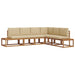 Set de canapele de exterior cu pernă 6 Bucată Natural și Bej - WALTI WALTI