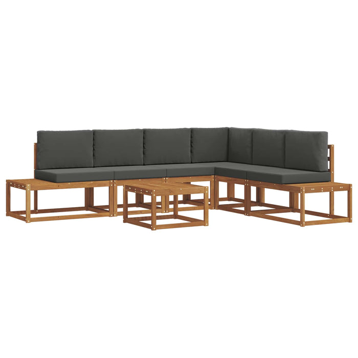 Set de canapele de exterior 7 Bucată Natural și Antracit - WALTI WALTI