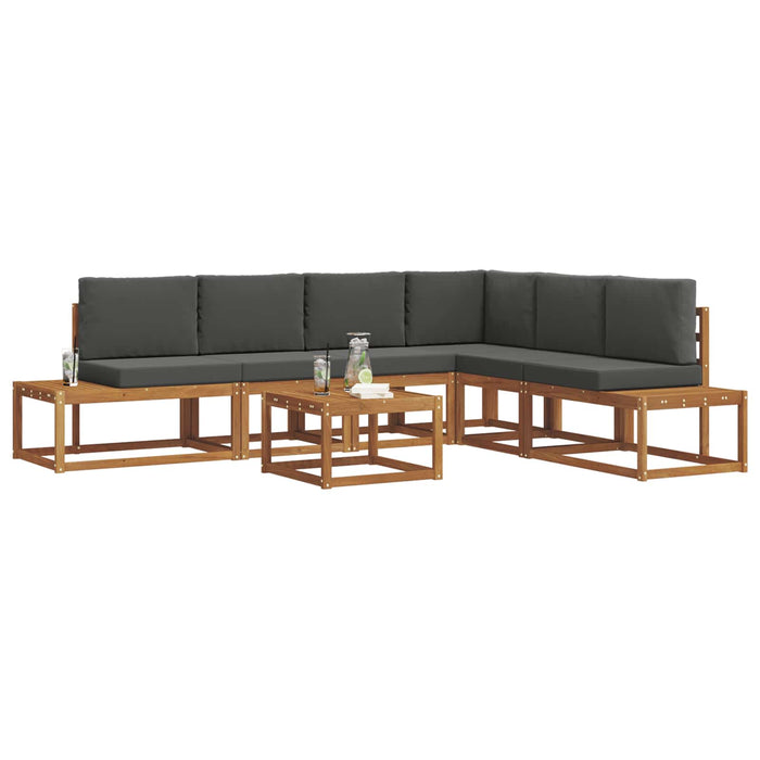 Set de canapele de exterior 7 Bucată Natural și Antracit - WALTI WALTI